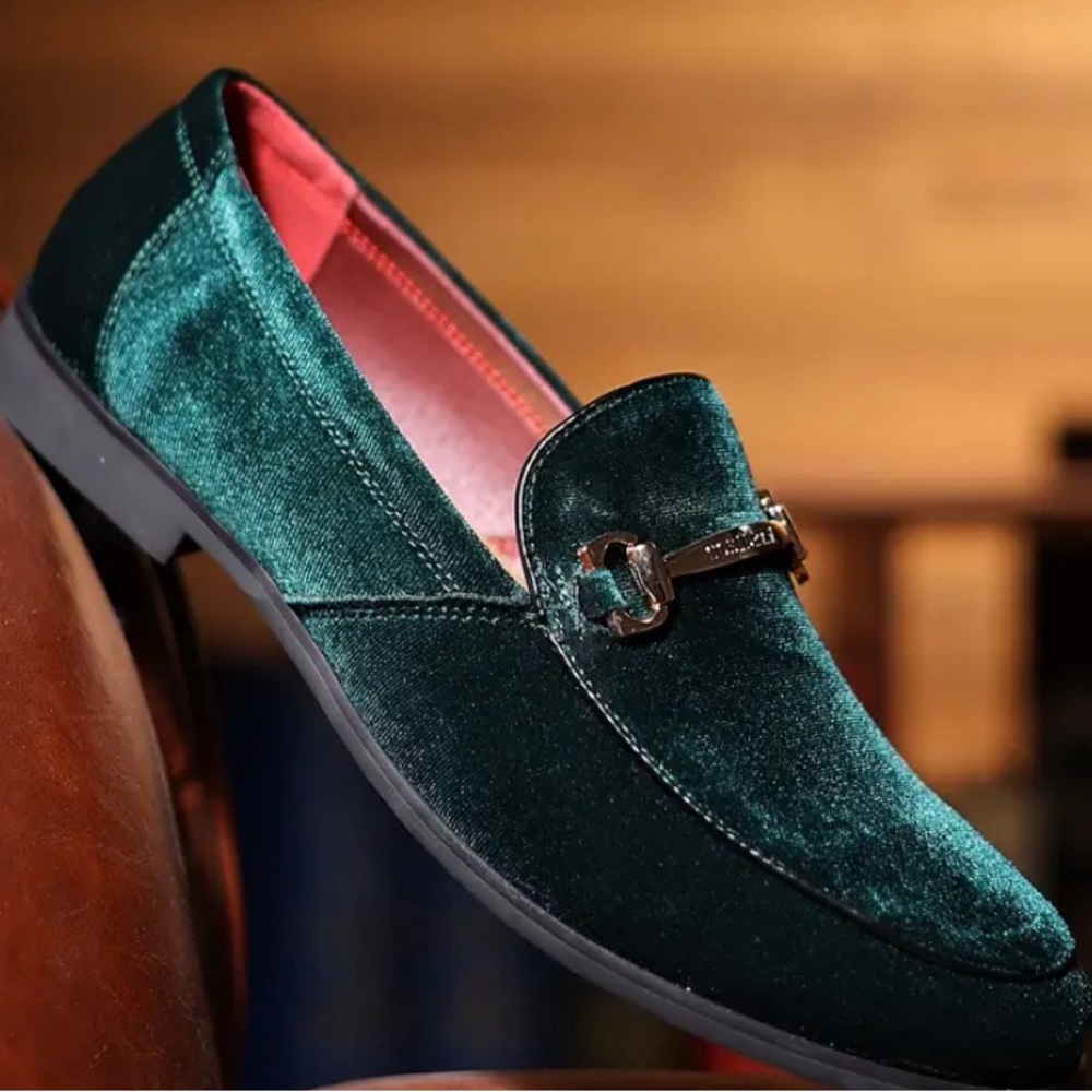 Men's Solid Penny Loafers, Breathable Lightweight Anti-skid